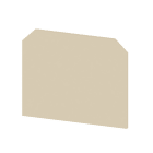 WEIDMÜLLER - Abschlussplatte (Klemmen), 50x1.5mm, beige