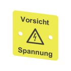 WEIDMÜLLER - Klemmenabdeckung, PVC, gelb, H:36mm, B:36mm, T:1mm