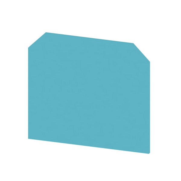 WEIDMÜLLER - Abschlussplatte (Klemmen), 58x1.5mm, blau