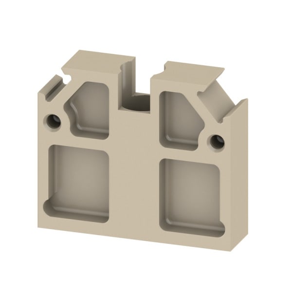 WEIDMÜLLER - Trennwand (Klemmen), Befestigungsblock, 27x23mm, beige