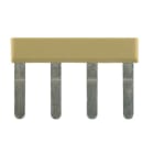 WEIDMÜLLER - Querverbinder, gesteckt, Pole:4, Raster 10mm, Isoliert, schwarz