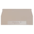 WEIDMÜLLER - Abschlussplatte (Klemmen), 65x1.5mm, dunkelbeige