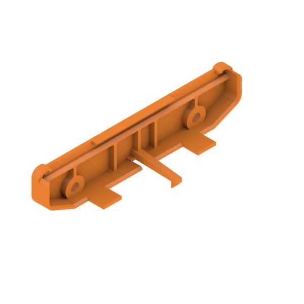 WEIDMÜLLER - Abschlussplatte, RS 100 orange, Abschlussplatte, Breite: 27.2mm