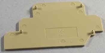 WEIDMÜLLER - Abschluss- und Zwischenplatte (Klemmen), Abschlussplatte, 77x1.5mm, beige