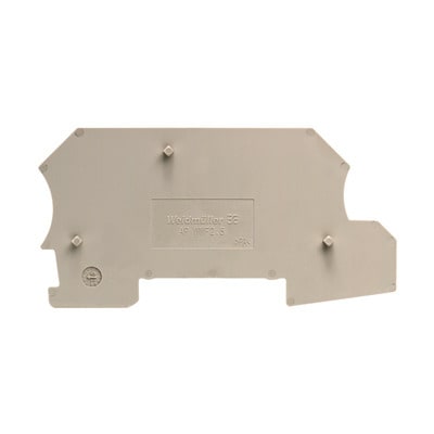 WEIDMÜLLER - Abschlussplatte, 87.25 mm x 1.5 mm, beige
