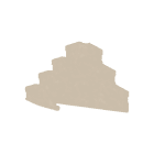 WEIDMÜLLER - Abschlussplatte (Klemmen), 101.1x1.5mm, dunkelbeige