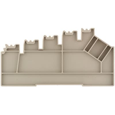 WEIDMÜLLER - Abschlussplatte (Klemmen), 89.2x5mm, dunkelbeige