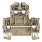 WEIDMÜLLER - Mehrstock-Reihenklemme, Schraubanschl, 2.5mm², 800V, 24A, dunkelbeige