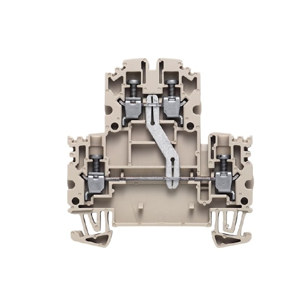 WEIDMÜLLER - Mehrstock-Reihenklemme, Schraubanschl, 2.5mm², 800V, 24A, dunkelbeige