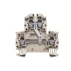 WEIDMÜLLER - Mehrstock-Reihenklemme, Schraubanschl, 2.5mm², 800V, 24A, dunkelbeige