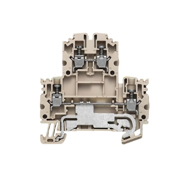 WEIDMÜLLER - Mehrstock-Reihenklemme, Schraubanschl, 2.5mm², 800V, 24A, dunkelbeige