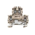 WEIDMÜLLER - Mehrstock-Reihenklemme, Schraubanschl, 2.5mm², 800V, 24A, dunkelbeige
