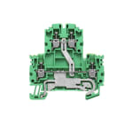 WEIDMÜLLER - Mehrstock-Reihenklemme, Schraubanschl, 2.5mm², grün/gelb