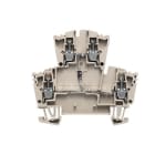 WEIDMÜLLER - Bauelement-Reihenklemme, Schraubanschl, 2.5mm², 400V, 1A, TS35, dunkelbeige