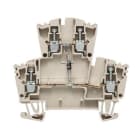 WEIDMÜLLER - Bauelement-Reihenklemme, Schraubanschl, 2.5mm², 400V, 1A, TS35, dunkelbeige
