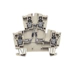 WEIDMÜLLER - Bauelement-Reihenklemme, Schraubanschl, 2.5mm², 400V, 1A,TS35, dunkelbeige