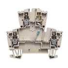 WEIDMÜLLER - Bauelement-Reihenklemme, Schraubanschl, 2.5mm², 24V, TS35, dunkelbeige