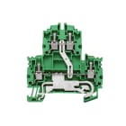 WEIDMÜLLER - Mehrstock-Reihenklemme, Schraubanschl, 4mm², grün/gelb