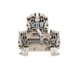 WEIDMÜLLER - Mehrstock-Reihenklemme, Schraubanschl, 4mm², 800V, 32A, dunkelbeige