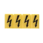 WEIDMÜLLER - Klemmenmarkierung, Raster inmm: 5.10, Aufgedruckte Zeichen: Symbole, gelb