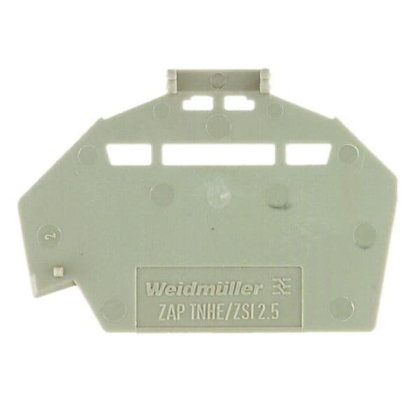 WEIDMÜLLER - Abschlussplatte (Klemmen), 46.7x1.1mm, dunkelbeige