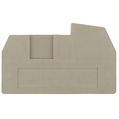 WEIDMÜLLER - Abschlussplatte (Klemmen), 43x2.5mm, dunkelbeige
