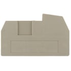 WEIDMÜLLER - Abschlussplatte (Klemmen), 43x2.5mm, dunkelbeige