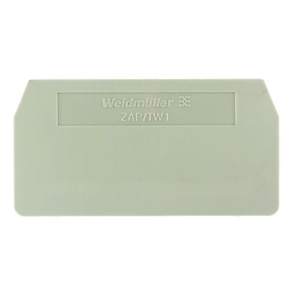 WEIDMÜLLER - Trennwand (Klemmen), Abschluss- und Zwischenplatte, 59.5x30.5mm, dunkelbeige