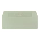 WEIDMÜLLER - Trennwand (Klemmen), Abschluss- und Zwischenplatte, 59.5x30.5mm, dunkelbeige