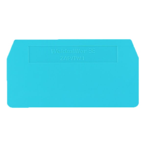 WEIDMÜLLER - Trennwand (Klemmen), Abschluss- und Zwischenplatte, 59.5x30.5mm, blau