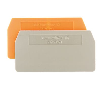 WEIDMÜLLER - Trennwand (Klemmen), Abschluss- und Zwischenplatte, 59.5x30.5mm, orange