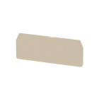 WEIDMÜLLER - Trennwand (Klemmen), Abschluss- und Zwischenplatte, 79.4x30.5mm, dunkelbeige