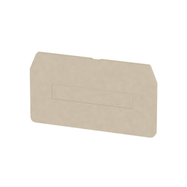 WEIDMÜLLER - Trennwand (Klemmen), Abschluss- und Zwischenplatte, 62x34.8mm, dunkelbeige