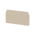 WEIDMÜLLER - Trennwand (Klemmen), Abschluss- und Zwischenplatte, 62x34.8mm, dunkelbeige