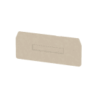 WEIDMÜLLER - Trennwand (Klemmen), Abschluss- und Zwischenplatte, 83.8x34.85mm, dunkelbeige