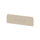 WEIDMÜLLER - Trennwand (Klemmen), Abschluss- und Zwischenplatte, 104.35x34.85mm, dunkelbeige
