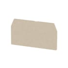 WEIDMÜLLER - Trennwand (Klemmen), Abschluss- und Zwischenplatte, 65x37mm, dunkelbeige