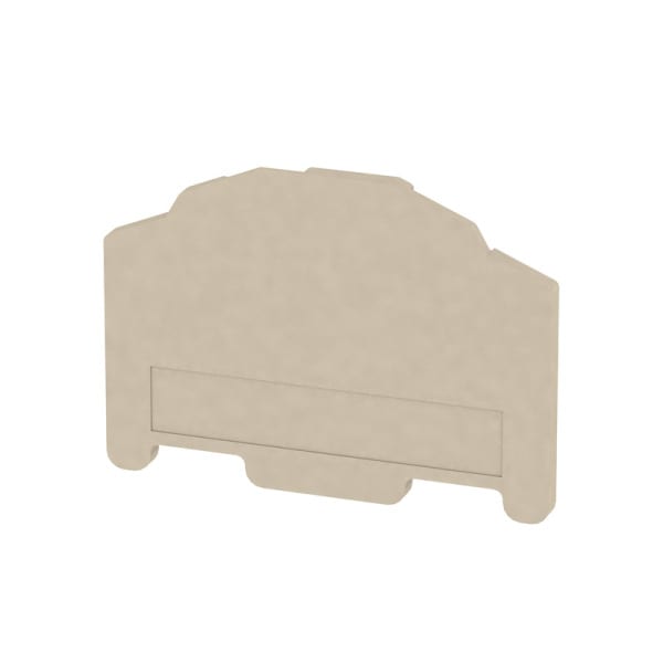WEIDMÜLLER - Trennwand (Klemmen), Abschluss- und Zwischenplatte, 50.5x36.2mm, dunkelbeige