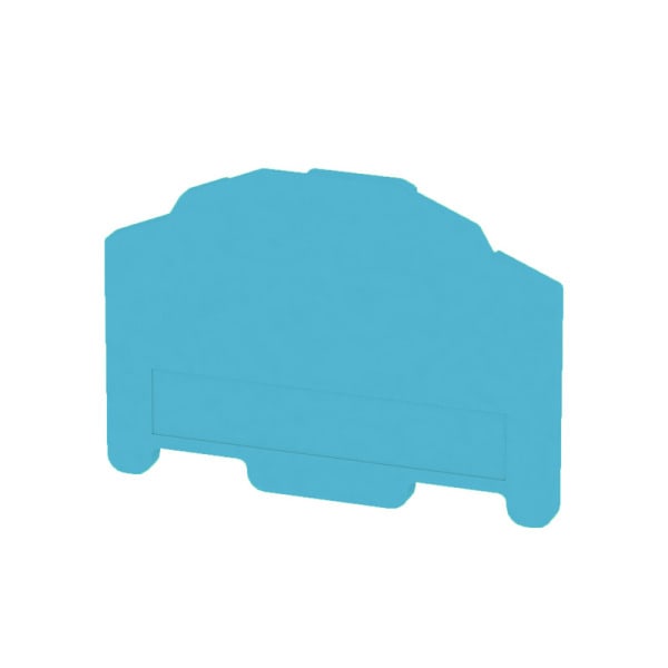 WEIDMÜLLER - Trennwand (Klemmen), Abschluss- und Zwischenplatte, 50.5x36.2mm, blau