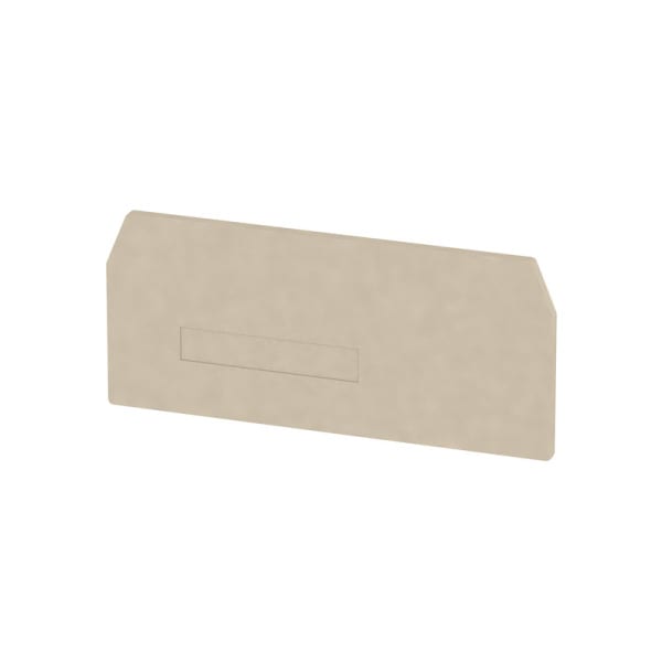 WEIDMÜLLER - Trennwand (Klemmen), Abschluss- und Zwischenplatte, 74x42.8mm, dunkelbeige