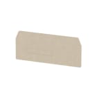 WEIDMÜLLER - Trennwand (Klemmen), Abschluss- und Zwischenplatte, 74x42.8mm, dunkelbeige
