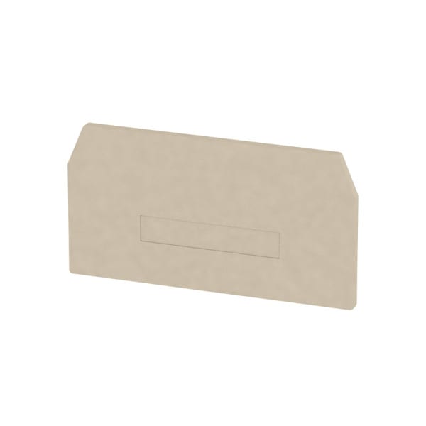 WEIDMÜLLER - Trennwand (Klemmen), Abschluss- und Zwischenplatte, 82.2x43.4mm, dunkelbeige