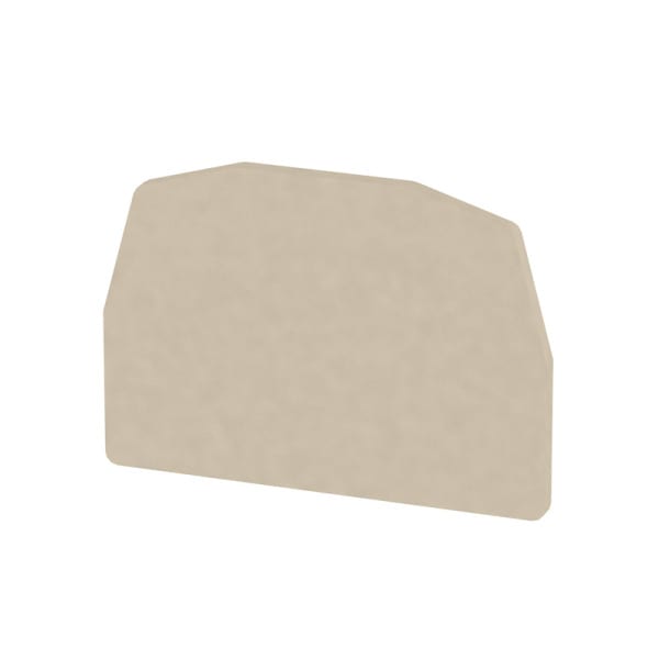 WEIDMÜLLER - Trennwand (Klemmen), Abschluss- und Zwischenplatte, 35x24.6mm, dunkelbeige