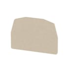 WEIDMÜLLER - Trennwand (Klemmen), Abschluss- und Zwischenplatte, 35x24.6mm, dunkelbeige