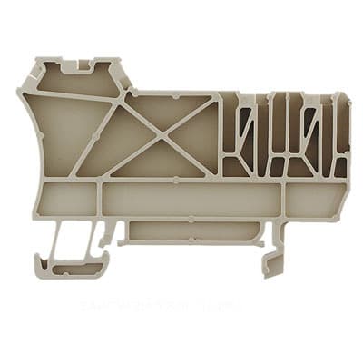 WEIDMÜLLER - Trennwand (Klemmen), Abschluss- und Zwischenplatte, 68x45.8mm, dunkelbeige