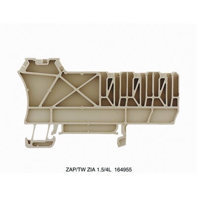 WEIDMÜLLER - Trennwand (Klemmen), Abschluss- und Zwischenplatte, 81x45.8mm, dunkelbeige
