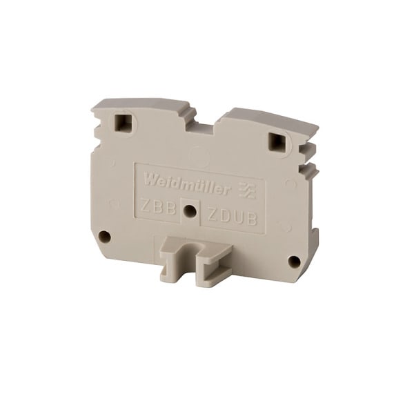 WEIDMÜLLER - Trennwand (Klemmen), Befestigungsblock, 33.2x23.8mm, dunkelbeige