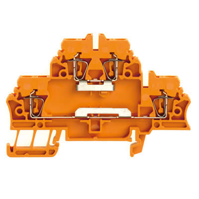 WEIDMÜLLER - Mehrstock-Reihenklemme, Zugfederanschluss, 2.5mm², 500V, 20A, orange