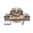 WEIDMÜLLER - Bauelement-Reihenklemme, Zugfederanschluss, 2.5mm², 500V, 10A, dunkelbeige