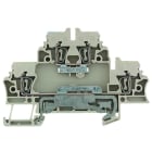 WEIDMÜLLER - Mehrstock-Reihenklemme, Zugfederanschluss, 2.5mm², 500V, 20A, dunkelbeige
